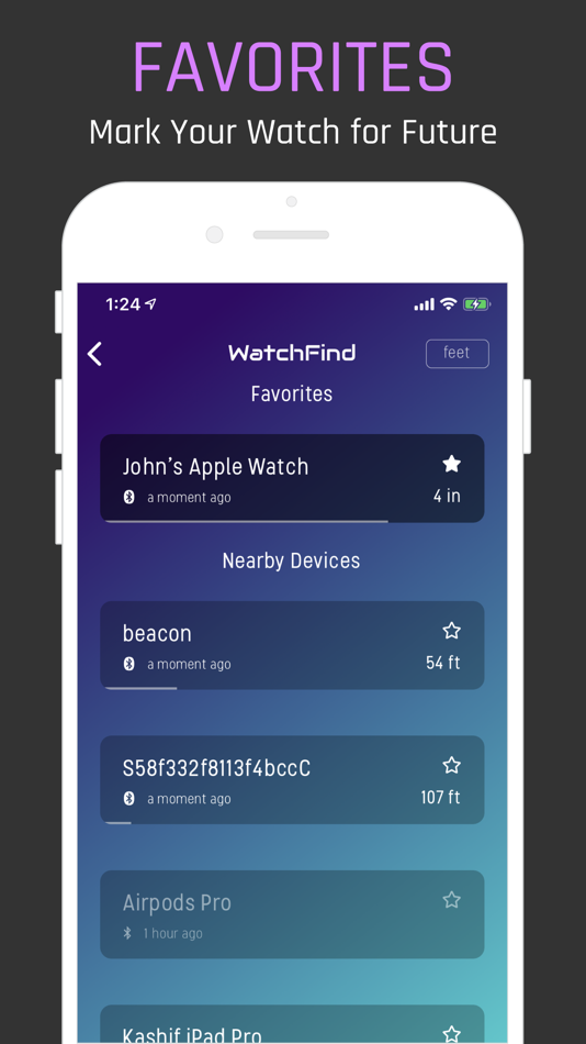 #3. WatchFind (iOS) Podle: Tech Positive