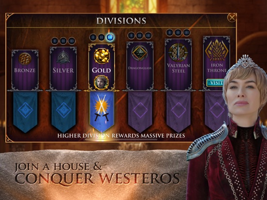 Game of Thrones Slots Casino iPad app afbeelding 5