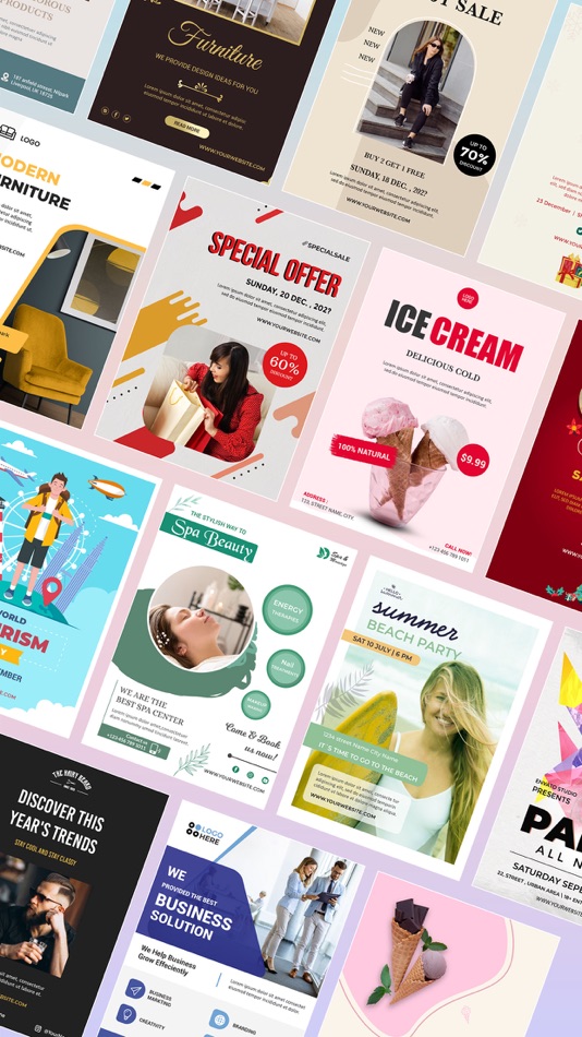 #1. Poster Maker - Flyer Maker Ads (iOS) 由: Shubham Bodar