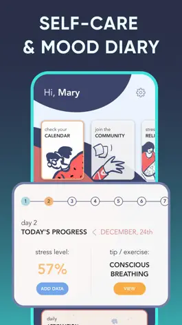 Game screenshot Aurora: self care & mood diary mod apk