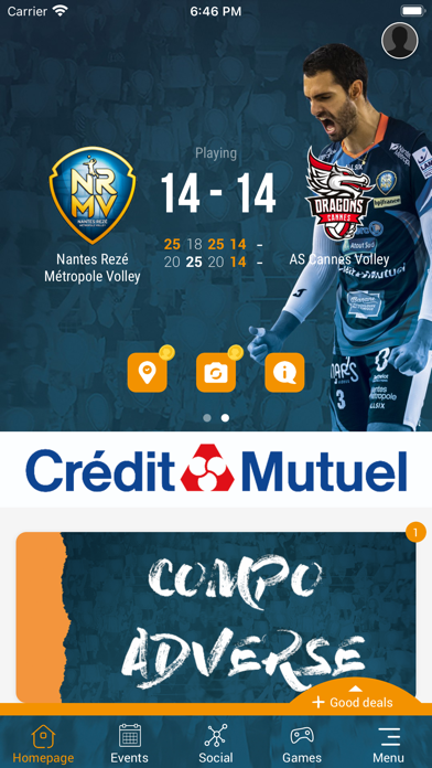 Screenshot #1 pour Nantes Rezé Métropole Volley
