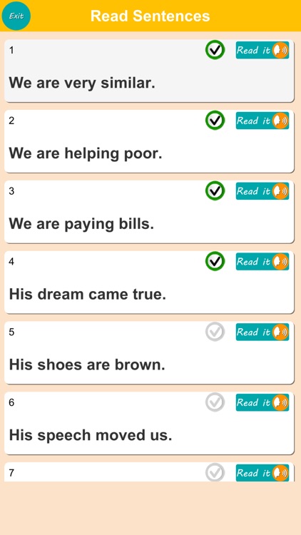 English Sentence Listen & Make