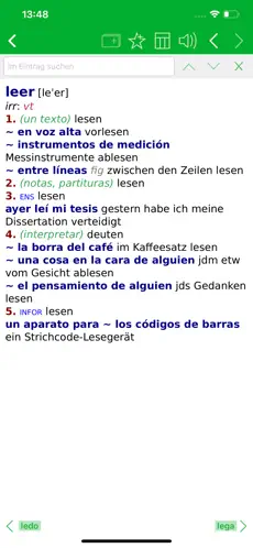 Screenshot 3 Diccionario Alemán PONS iphone