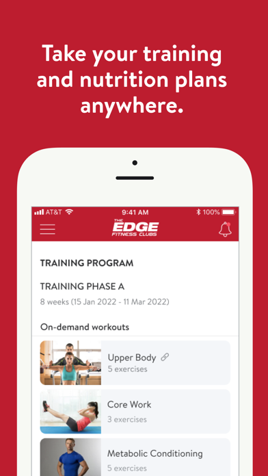 The Edge Fitness Screenshot