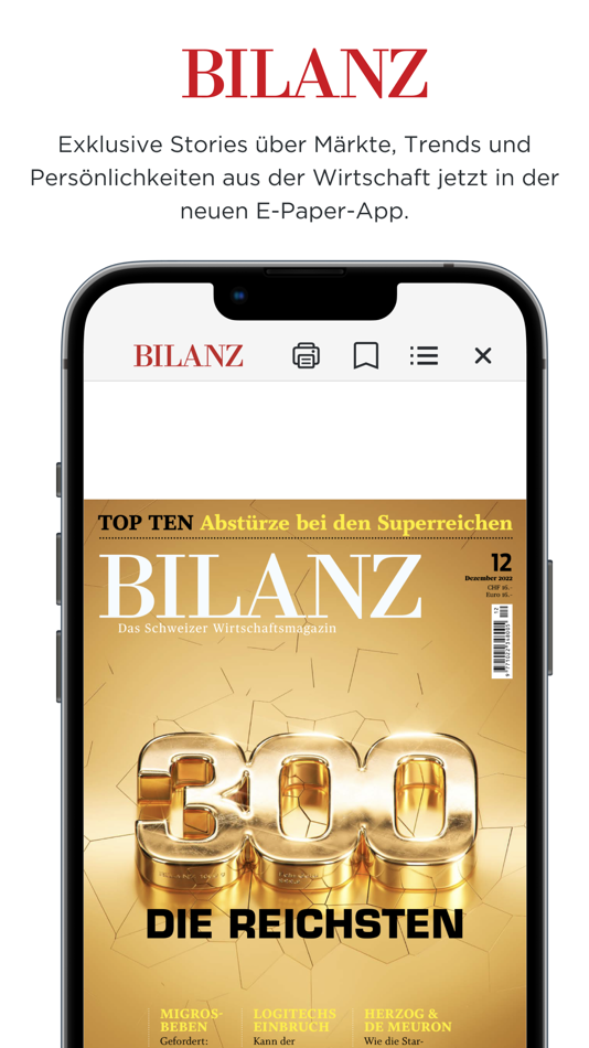 #1. Bilanz e-Paper (iOS) 由: Ringier