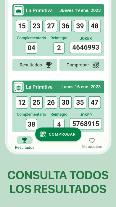 PRIMITIVA Escaner y Resultados Screenshot