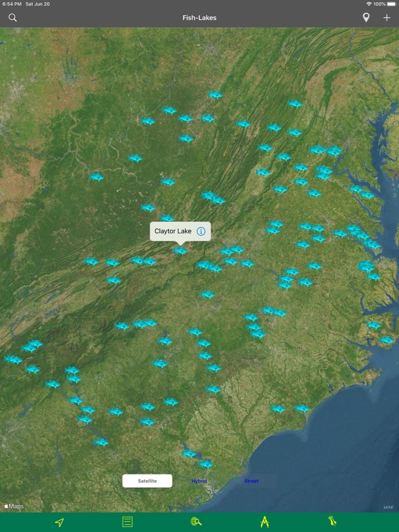 Screenshot #4 pour Virginia-WV-NC-SC Lakes Fishes