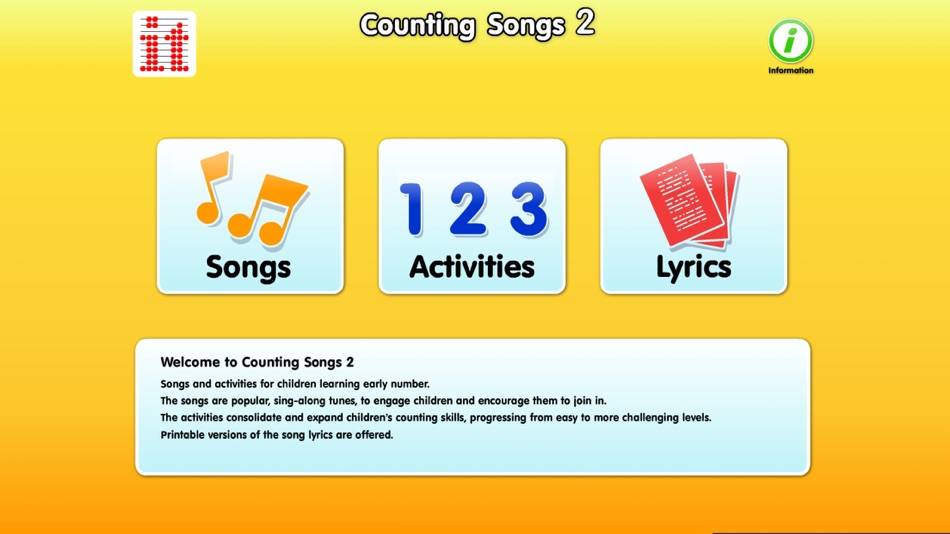 #1. Counting Songs 2 (iOS) Podle: Inclusive Technology Ltd