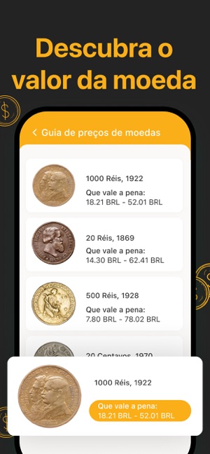 CoinSnap: Moeda coleta e valor na App Store