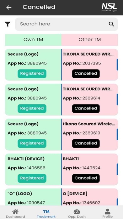 NSL LEGAL - IP CONSULTANT Screenshot