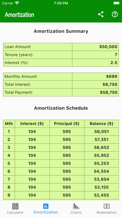 Singapore Car Loan Calculator Screenshot