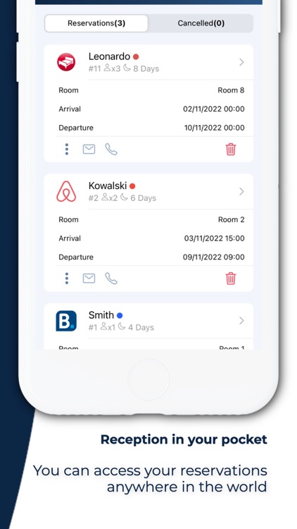 mobile-calendar booking system