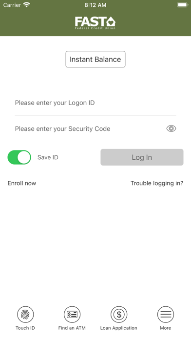 FAST Credit Union Screenshot