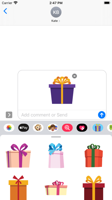 Screenshot #2 pour Boite cadeau Autocollant emoji