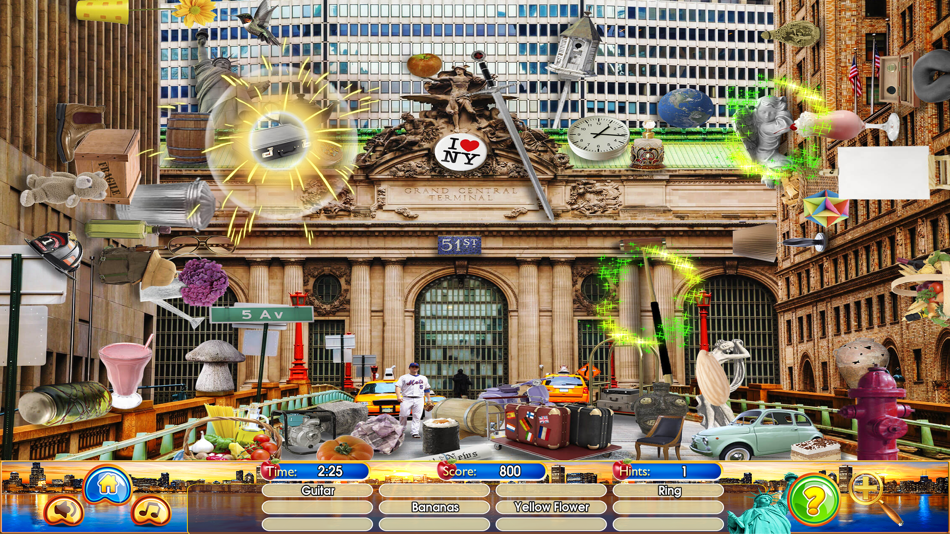 #9. Hidden Object New York Chicago (iOS) โดย: Brainfull, LLC
