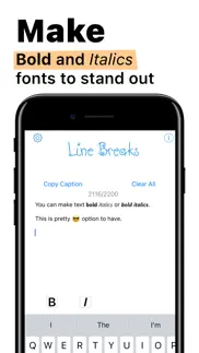 line breaks for social posts iphone screenshot 3