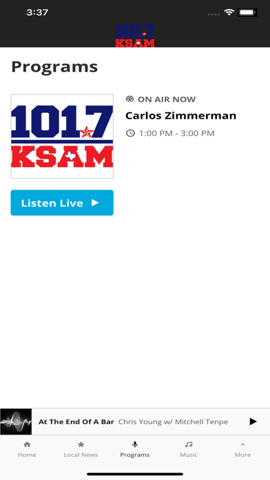 101.7 KSAM FM Screenshot