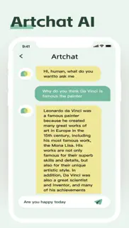 artchat-ai chatbot ai writing iphone screenshot 1