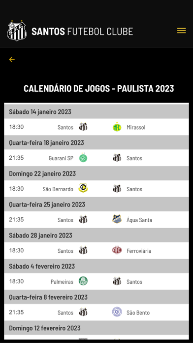 Santos FC Screenshot