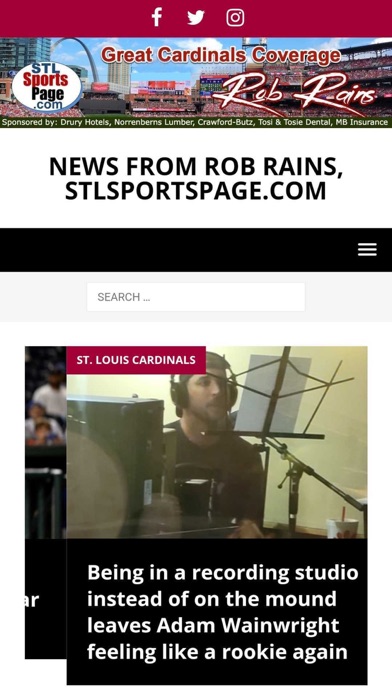 STL Sports Page Screenshot