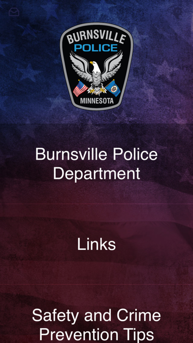 Burnsville Police Department Screenshot
