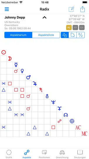 Screenshot von Galiastro auf dem iPhone 2
