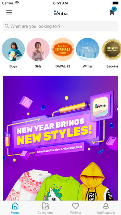 Ventra Kidswear Screenshot