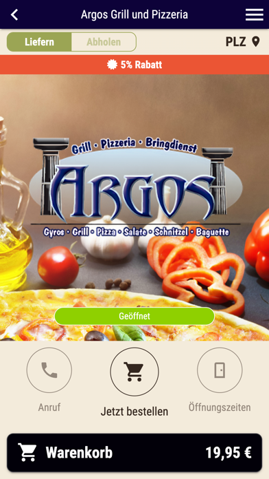Argos Grill und Pizzeria Screenshot