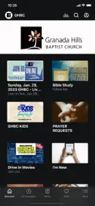 Granada Hills Baptist Church screenshot #1 for iPhone