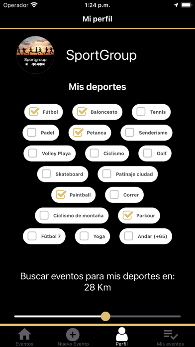 SportGroup Screenshot