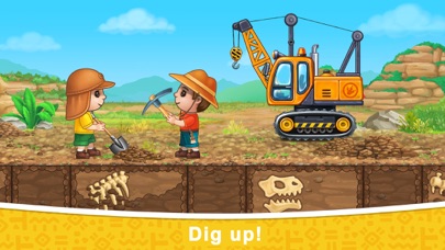 Dinosaur truck, car games: dig Screenshot