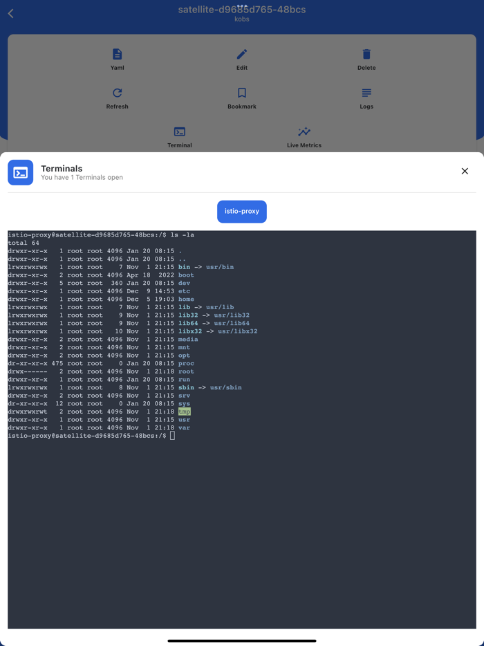 kubenav - Kubernetes Dashboard
