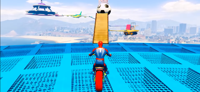 Superhero Moto Stunts Avengers