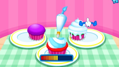 Cooking colorful cupcakes game screenshot 5