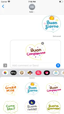 Game screenshot Pastel Bubble Talk for Italian apk
