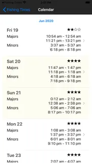 fishing times calendar iphone screenshot 3