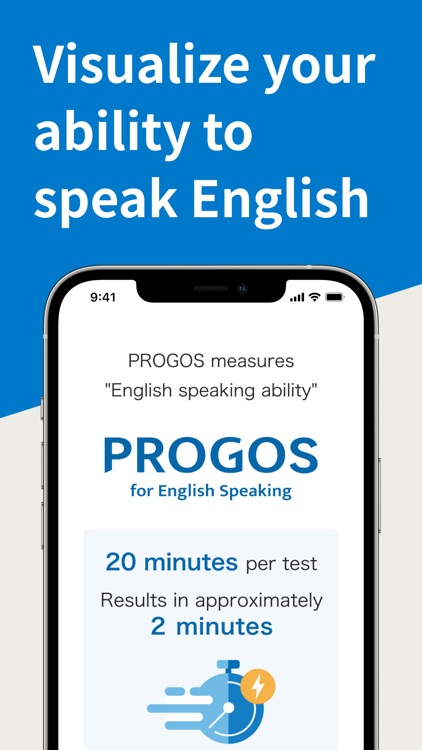 PROGOS for testing English