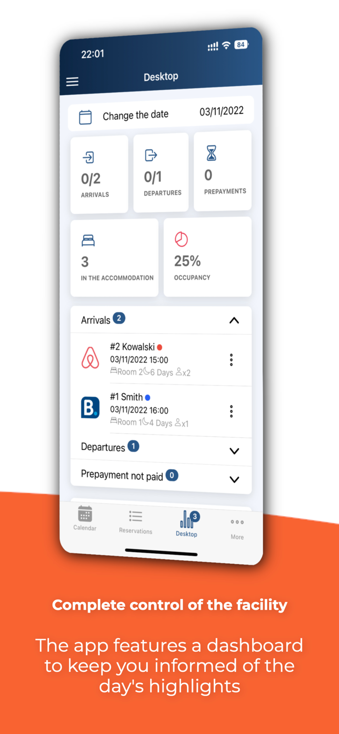 mobile-calendar booking system