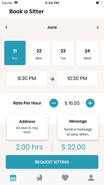 Dani: Babysitter Booking