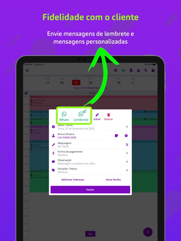 Minha Agenda pra profissionais iPad screenshot 6 - Productivity app