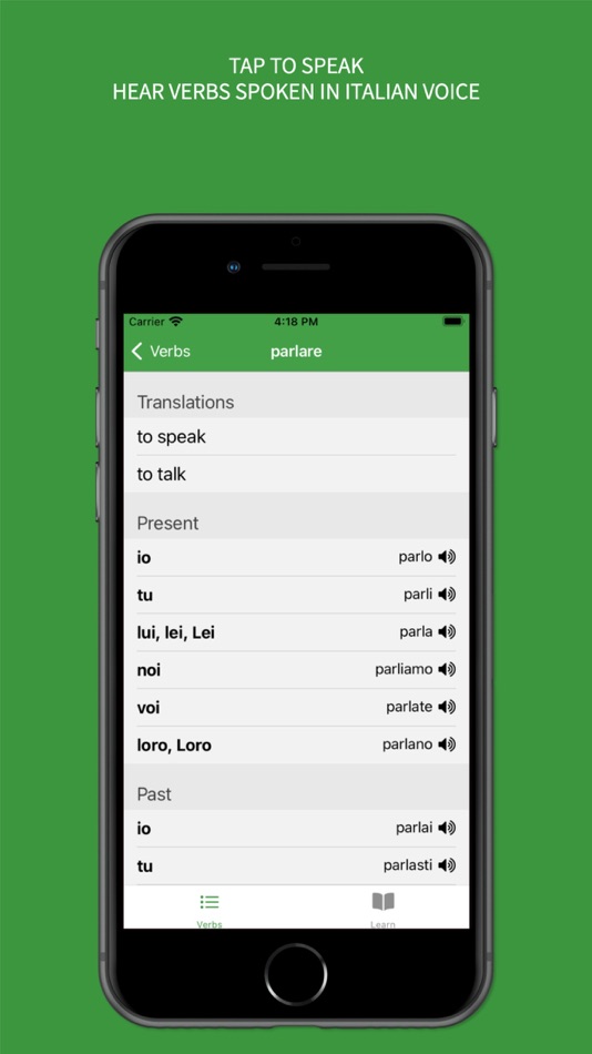 #4. Italian Verbs (iOS) Bởi: Jonathan Holmlund