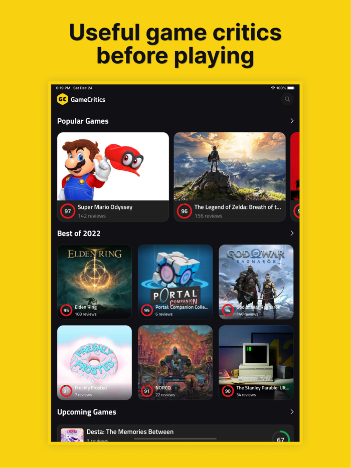 Game Critics Gaming Reviews