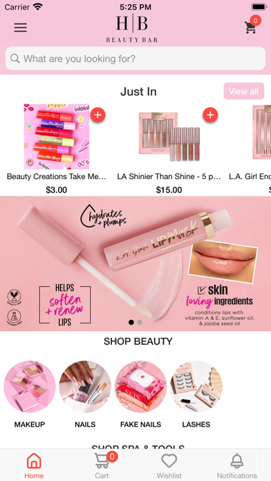 HB Beauty Bar Screenshot