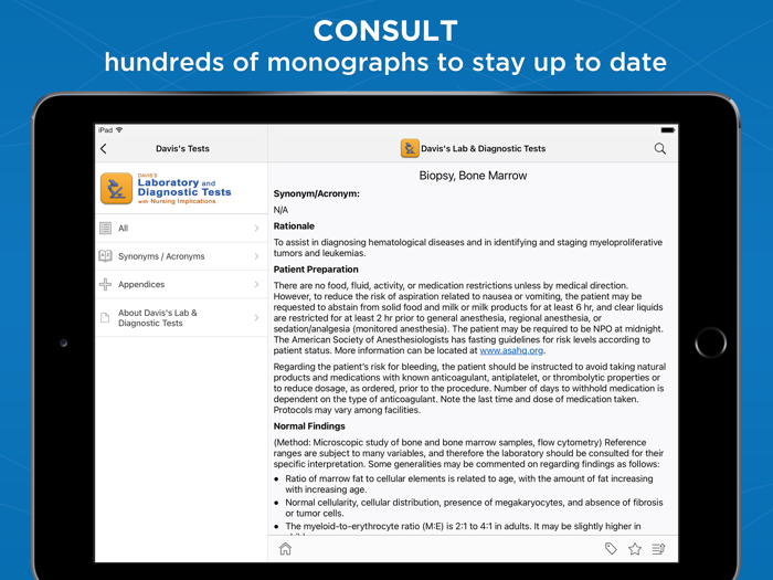 Davis’s Lab and Diagnostic Tests