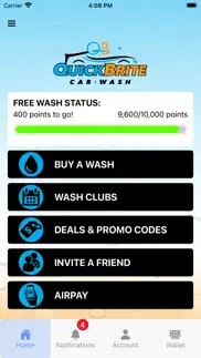 quickbrite car wash iphone screenshot 2