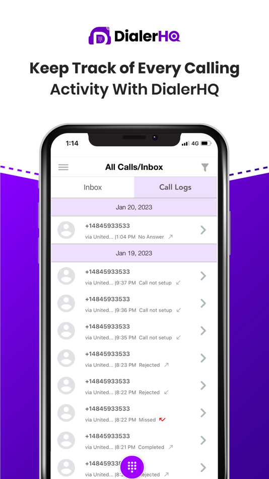 #3. DialerHQ - VoIP Phone Number (iOS) 由: Ankit Dudhwewala