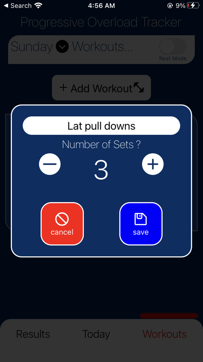 Progressive Overload Tracker