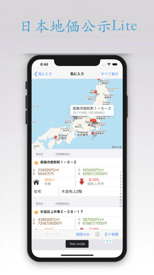 #1. 日本地価公示 Lite (iOS) 由: Li Guo
