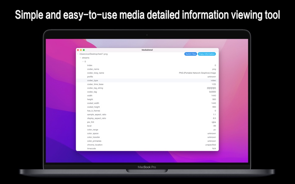 Media Detail - 1.0.2 - (macOS)