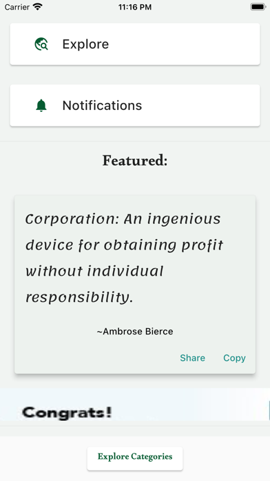 Wise Quotes + Screenshot
